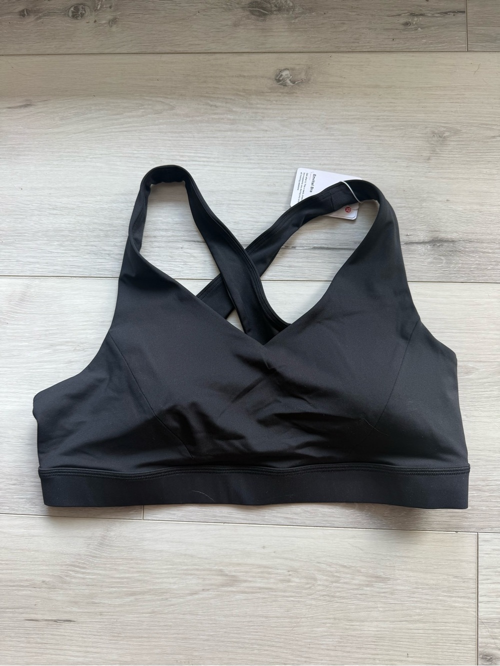 lululemon athletica Black Cross-Back Sports Bra